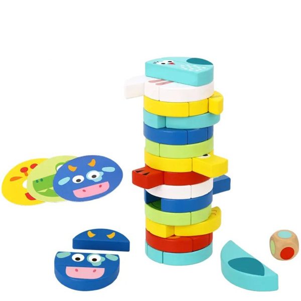 Tooky Toy Co Stacking Game - Animals  8x8x23cm For Cheap