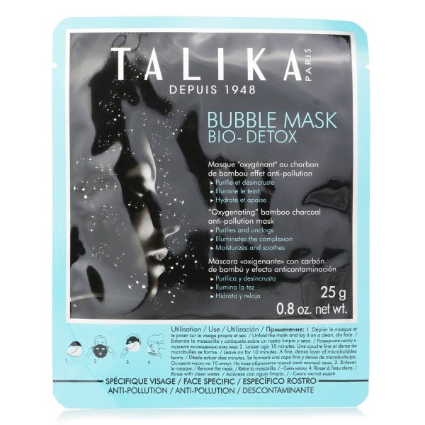 Talika Bubble Mask Bio-Detox Anti-pollution  10x25g 0.8oz Sale