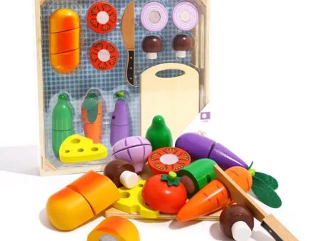 Tooky Toy Co Cutting Vegetables  40x35x5cm Online Hot Sale