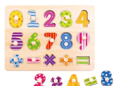 Tooky Toy Co Number Puzzle  30x23x2cm Hot on Sale