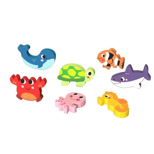 Tooky Toy Co Chunky Puzzle - Marine  30x21x2cm For Cheap