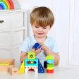 Tooky Toy Co Multifunction Block  18x18x5cm Discount