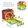 Tooky Toy Co Farm Play Box  30x10x22cm For Cheap