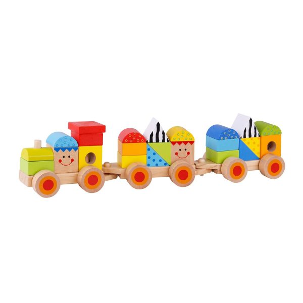 Tooky Toy Co Stacking Train  38x8x10cm For Discount