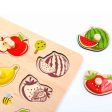 Tooky Toy Co Vegetable Puzzle  30x23x2cm Hot on Sale