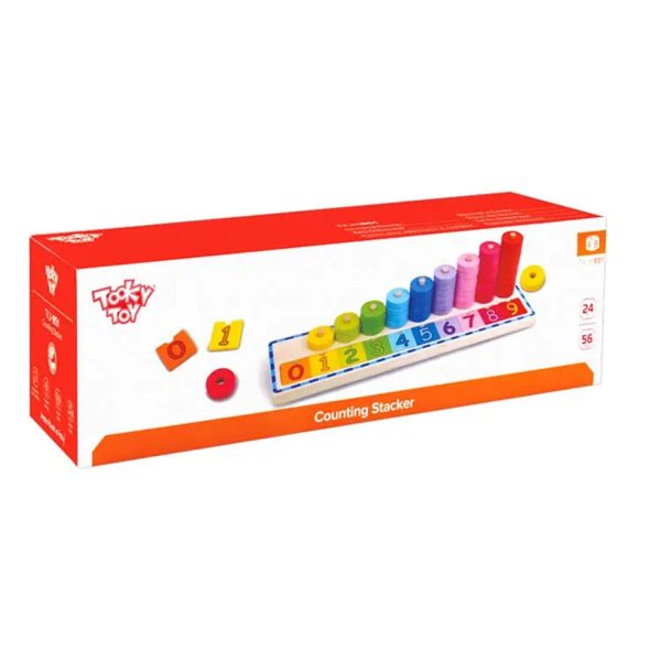 Tooky Toy Co Counting Stacker  43x11x12cm For Cheap