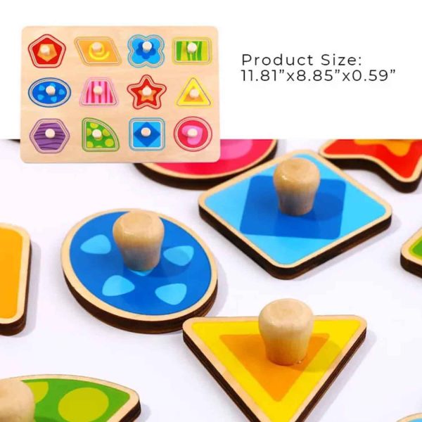 Tooky Toy Co Shape Puzzle  30x23x2cm For Sale