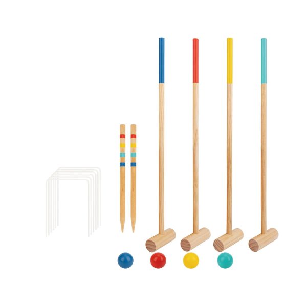 Tooky Toy Co Croquet Set  60x9x21cm Fashion