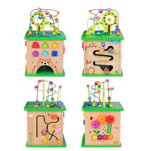 Tooky Toy Co Play Cube Centre - Forest  34x34x59cm For Sale