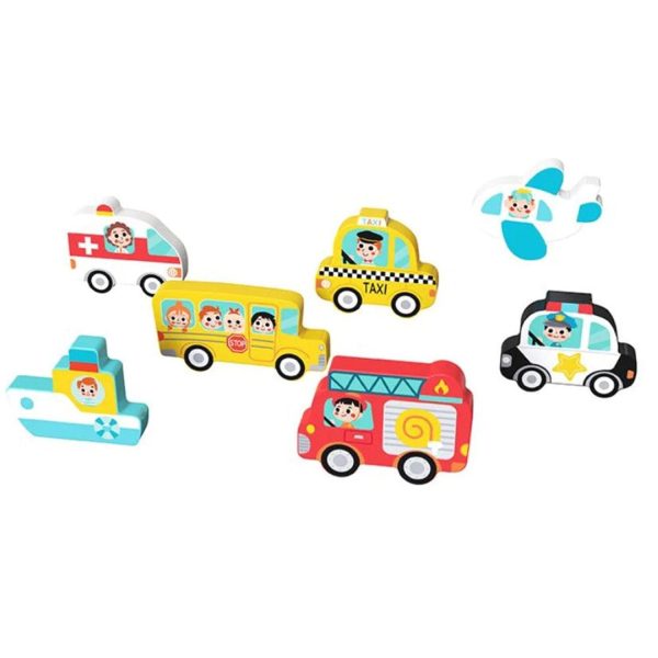 Tooky Toy Co Chunky Puzzle - Transportation  30x21x2cm Online