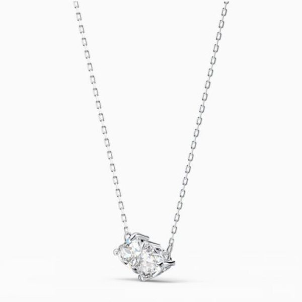 Swarovski Attract Soul necklace 5517117 - Heart, White, Rhodium plated  White Supply