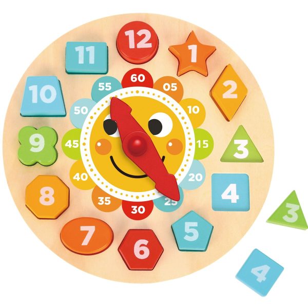 Tooky Toy Co Clock Puzzle  22x22x3cm For Discount