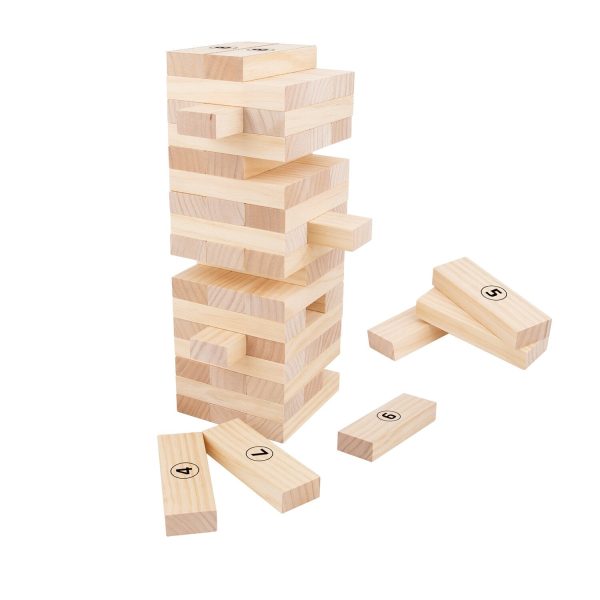 Tooky Toy Co Wooden Blocks Floor Game  40x17x24cm Discount