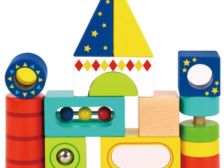 Tooky Toy Co Multifunction Block  18x18x5cm Discount