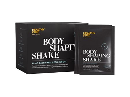 The Healthy Chef Body Shaping Shake (Plant-Based Meal Replacement) Vanilla Sachets 35g x 14 Pack Discount