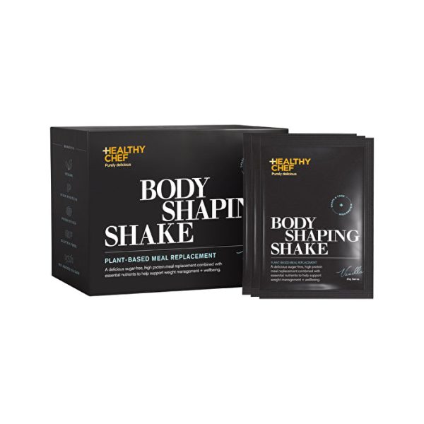 The Healthy Chef Body Shaping Shake (Plant-Based Meal Replacement) Vanilla Sachets 35g x 14 Pack Discount