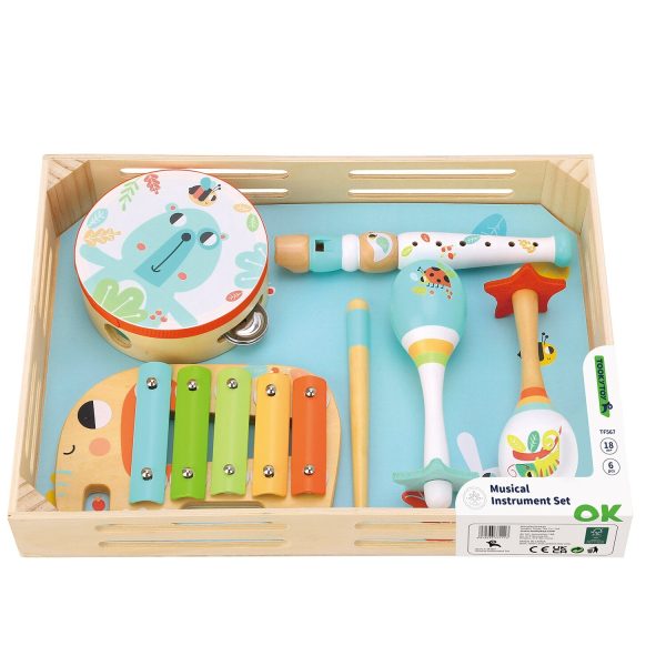 Tooky Toy Co Music Instrument Set  37x29x6cm Discount