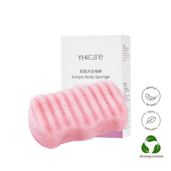 YHKCARE Konjac Body Sponge (Rose)  1 pc on Sale