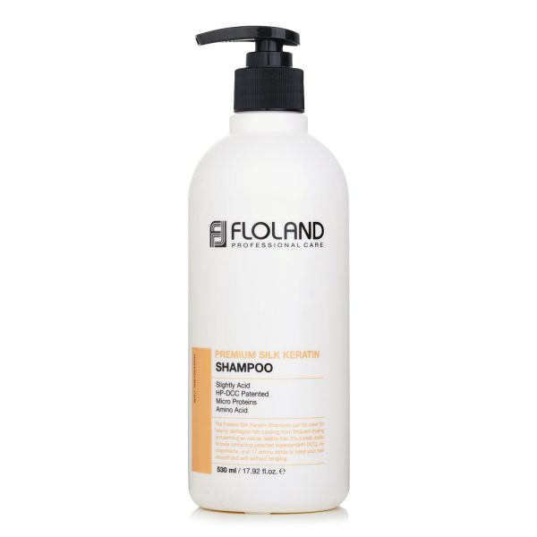 Floland Premium Silk Keratin Shampoo  530ml 17.92oz Online Hot Sale