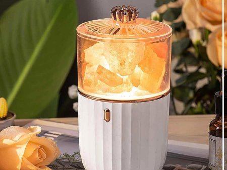 Wiseway Halite Rock Salt Lamp NightLight Purifier USB Rechargeable  Fixed Size Sale