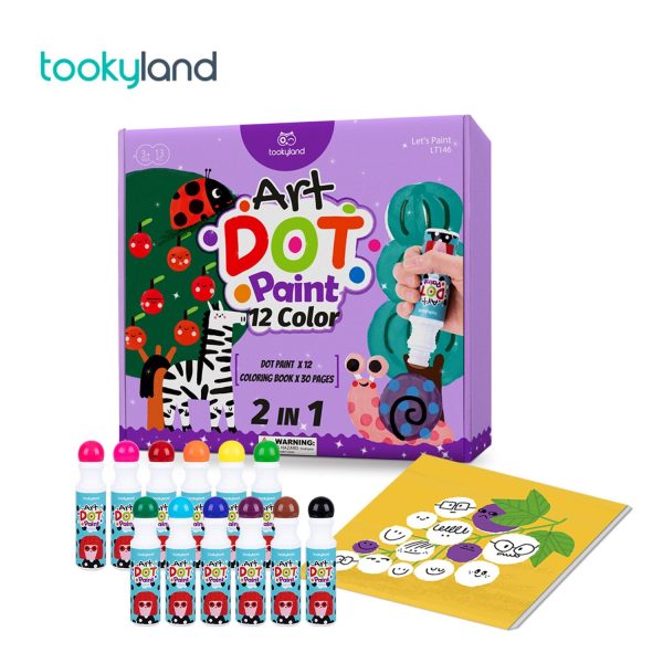 Tookyland Dot Paint - 12 Color  29x27x5cm Cheap