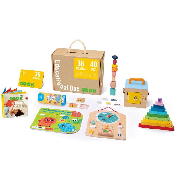 Tooky Toy Co 36m+ Educational Box  32x27x18cm Hot on Sale