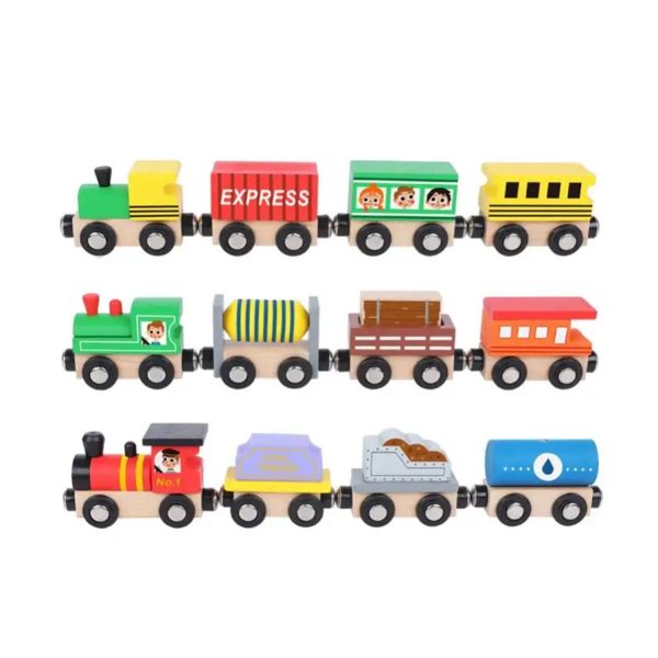 Tooky Toy Co Wooden Train Set  30x22x4cm on Sale