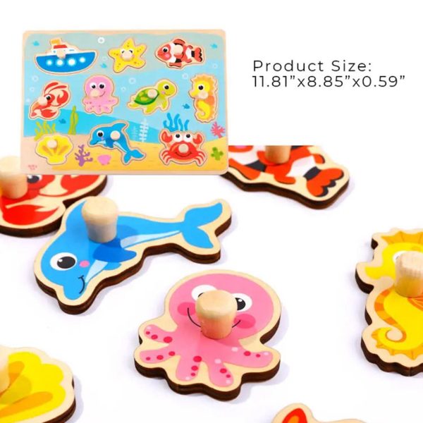 Tooky Toy Co Marine Puzzle  30x23x2cm on Sale