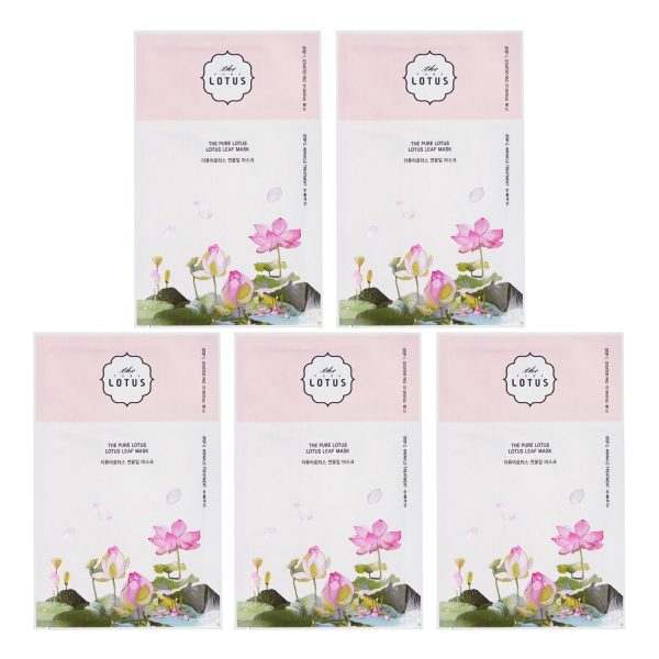 THE PURE LOTUS Lotus Leaf Mask - Wrinkle Treatment  5pcs Hot on Sale