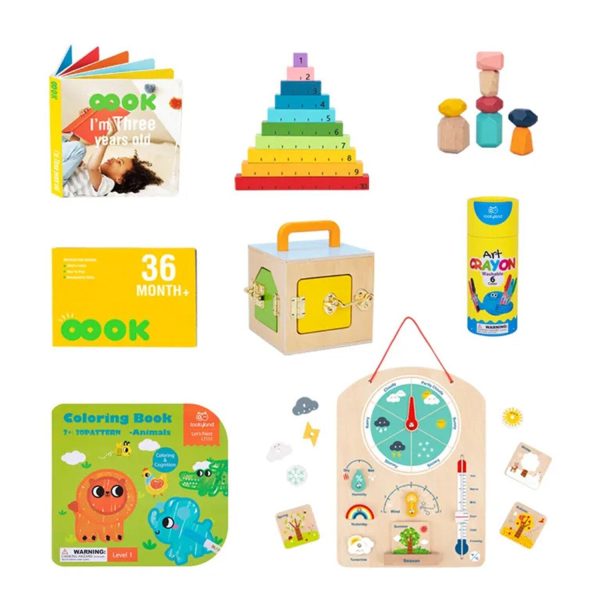 Tooky Toy Co 36m+ Educational Box  32x27x18cm Hot on Sale