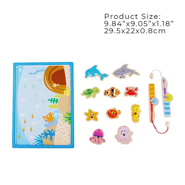 Tooky Toy Co Fishing Game  30x22x1cm Online Hot Sale