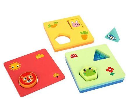 Tooky Toy Co Logic Game-Shapes  13x13x5cm For Discount