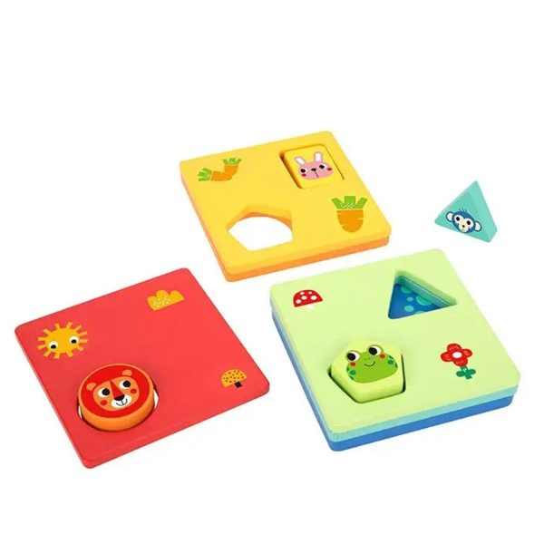 Tooky Toy Co Logic Game-Shapes  13x13x5cm For Discount