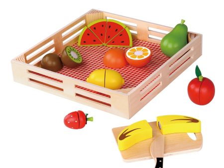 Tooky Toy Co Cutting Fruits  40x35x5cm on Sale