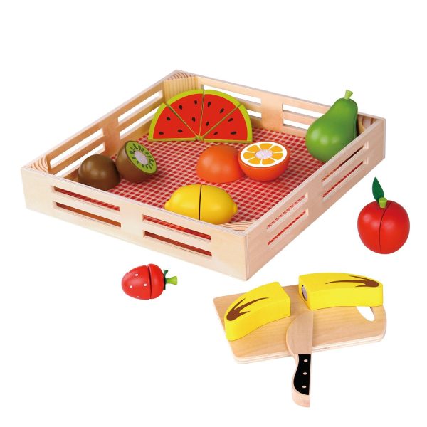 Tooky Toy Co Cutting Fruits  40x35x5cm on Sale