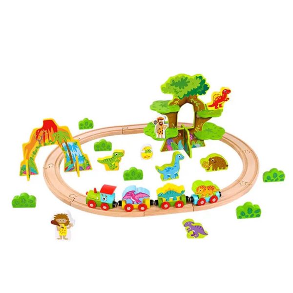 Tooky Toy Co Dinosaur Train Set-Medium  65x50x22cm For Sale