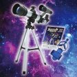 Kidrise Kidrise Astronomy Science STEAM Children 60x Refraction Astronomy Stargazing Telescope: Amazing Telescope (with mobile phone holder, stargazing guide book) Online now