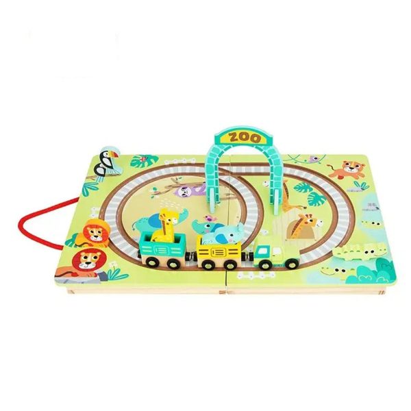 Tooky Toy Co Tabletop Railroad Zoo  30x24x6cm Online Hot Sale