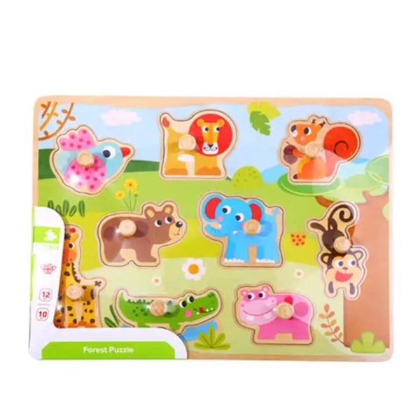 Tooky Toy Co Farm Puzzle  30x23x2cm Hot on Sale