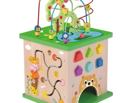 Tooky Toy Co Play Cube Centre - Forest  34x34x59cm For Sale