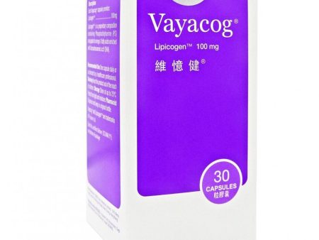 Vayacog Vayacog - Lipicogen 100mg 30Capsules  100mg 30Capsule Online now