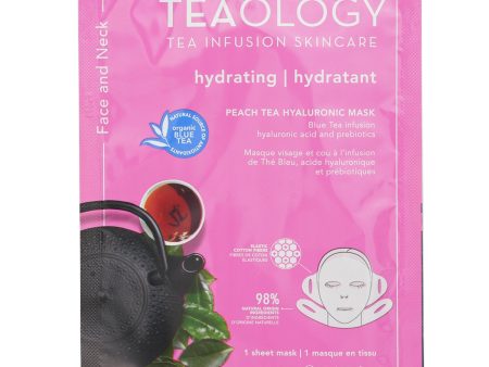 Teaology Peach Tea Hyaluronic Face & Neck Mask  21ml 0.17oz Supply