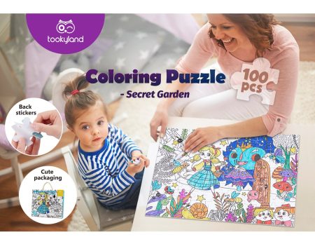 Tookyland Coloring Puzzle - Secret Garden  30x24x6cm For Discount