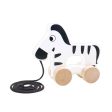 Tooky Toy Co Pull Along - Zebra  15x6x18cm For Discount