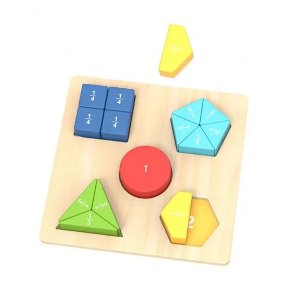 Tooky Toy Co Fraction Puzzle  22x22x3cm Sale