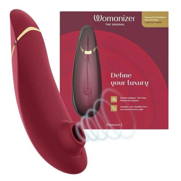 Womanizer Womanizer Premium 2 Luxurious Clitoral Stimulator Red  Fixed Size Online now