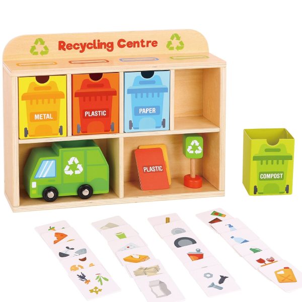 Tooky Toy Co Recycling Centre  30x6x23cm Cheap