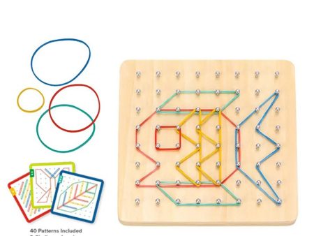 Tooky Toy Co Rubber Band Geoboard  18x18x3cm For Cheap