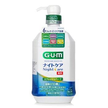 Sunstar Sunstar GUM Night Care Mild Formula Rinse Mouthwash(Refresh Herb Type) - 900ml  900ml Online