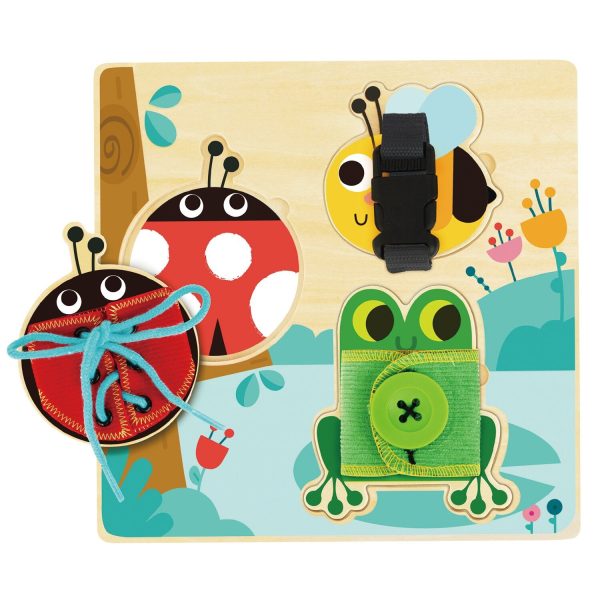 Tooky Toy Co Basic Skills Board  22x22x9cm Sale